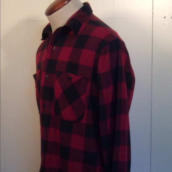 Wrangler Buffalo Plaid Men’s shirt size Medium - Picture 3 of 7